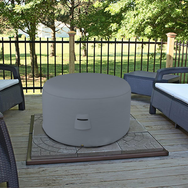 Latitude Run® HeavyDuty Multipurpose Waterproof Round Ottoman Deck Box